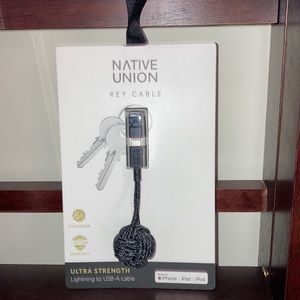 Native Union Navy Black and Gray Key Cable